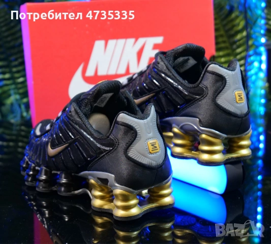 Nike Shox TL Black and Gold, снимка 2 - Ежедневни обувки - 54280923