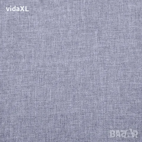 vidaXL Двуместен диван, плат, светлосив, снимка 7 - Дивани и мека мебел - 56146296