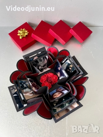 Експлодираща кутия със снимки, снимка 5 - Подаръци за сватба - 50637755
