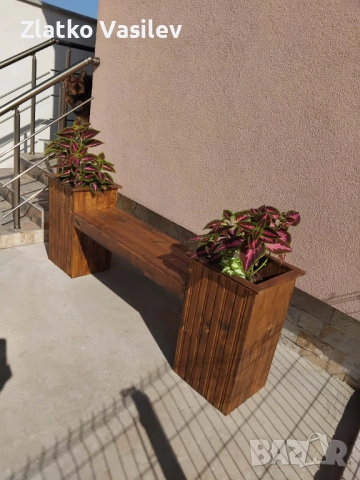 Пейката с две кашпи , снимка 6 - Вази - 53926985