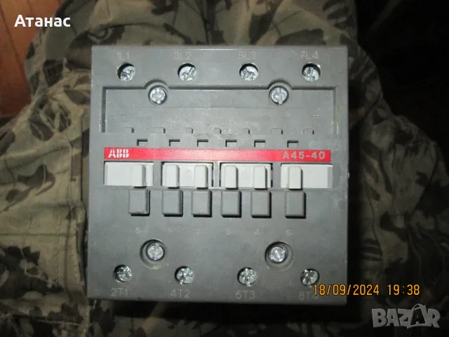 контактор на ABB 45 ампера, снимка 2 - Друга електроника - 48232039