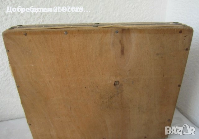 Стара голяма метална кутия, кутия за бутилка, кутия с плъзгащ капак, дървена ГДР, снимка 16 - Декорация за дома - 33070161
