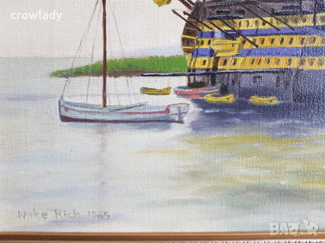 Картина Неустрашим от Карибски пирати англиски кораб маслени бои, снимка 5 - Картини - 44431740