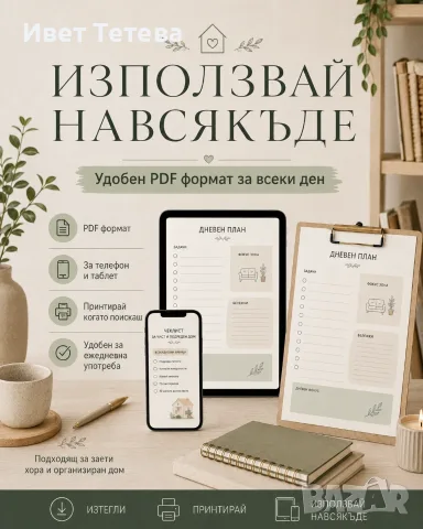 HOME RESET – 30-дневен планер за организация на дома, 30 стр. PDF, снимка 5 - Други услуги - 55799204