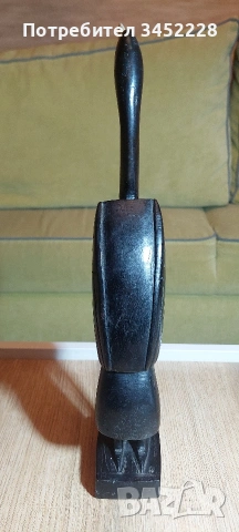 Дърворезба масив за ценители височина 34см , снимка 4 - Декорация за дома - 54165492