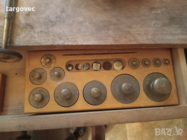 Старинна прецизна везна, снимка 3 - Антикварни и старинни предмети - 37783886