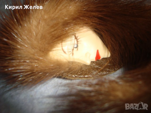 РАЗКОШНА АРТ БРОШКА с КОЖА от НОРКА ИЗКЛЮЧИТЕЛНО КРАСИВ ЕФЕКТЕН ВИНТИДЖ НАКИТ 29040, снимка 9 - Други - 37692296