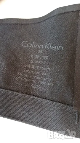Черен сутиен Calvin Klein Без банели. М, снимка 3 - Бельо - 49148165