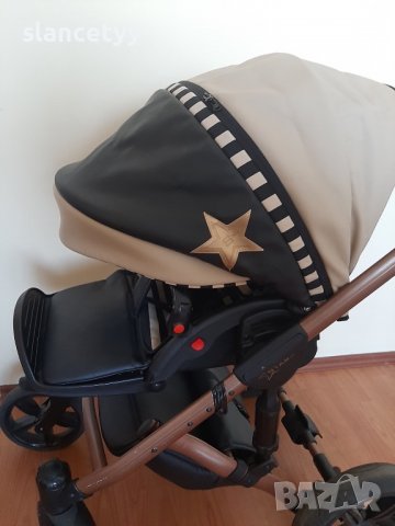 Бебешка количка 3 в 1 Dada Paradiso Stars gold, снимка 6 - Детски колички - 37275154