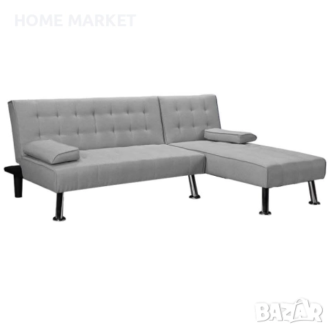Ъглов диван Бриск ляв ъгъл - сив цвят Спецификации:   * Изграден вътрешно от подсилена рамка , снимка 3 - Дивани и мека мебел - 52539636