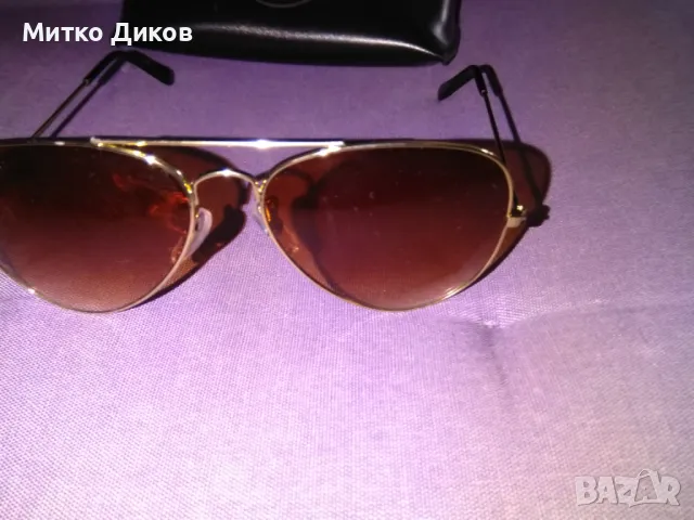  Рей Бан  слънчеви очила авиатор калъвче, снимка 6 - Слънчеви и диоптрични очила - 49624459