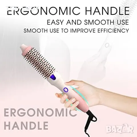 Нова йонна термична четка за коса Жени Прическа Подарък, снимка 7 - Тримери - 49654978
