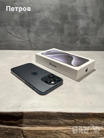 КАТО НОВ Iphone 15 Pro 256 GB Blue Titanium, снимка 2 - Apple iPhone - 52887687