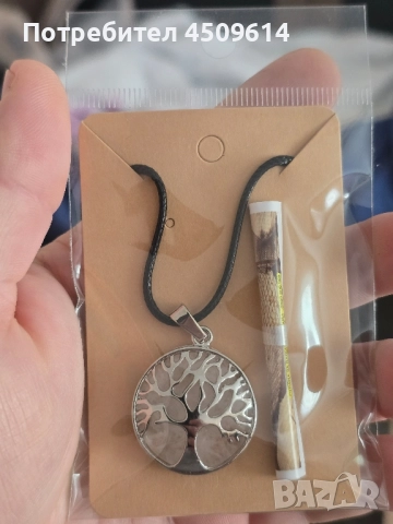 Колие дървото на живота с естествени камъни , снимка 6 - Колиета, медальони, синджири - 52558196