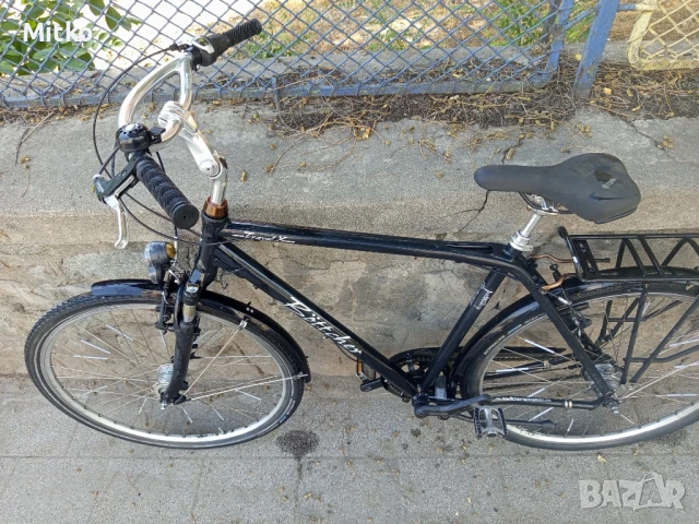 28 цола алуминиев велосипед с 7 скорости усилени капли амортисьори предни като нов , снимка 4 - Велосипеди - 51158388