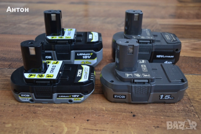 Нови оригинални батерии Ryobi 18V, снимка 2 - Винтоверти - 48249074