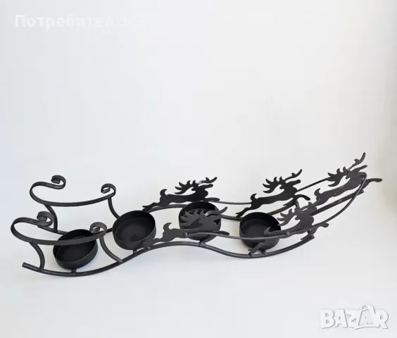 Метален коледен свещник