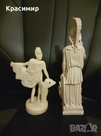 Древногръцки БОГОВЕ АТИНА ПАЛАДА И БОГ АПОЛОН., снимка 2 - Статуетки - 49647103