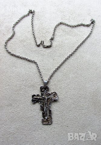 Сребърен кръст 8, снимка 2 - Колиета, медальони, синджири - 40801252