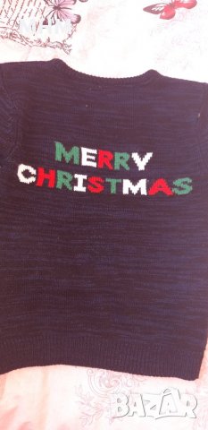 Коледно пуловерче 7-8 год., снимка 3 - Детски пуловери и жилетки - 35451763