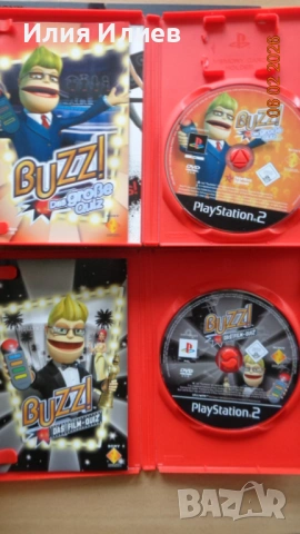 PlayStation 2 Slim + Buzzers + SingStar Microphone + 2 Игри, снимка 8 - PlayStation конзоли - 53379005