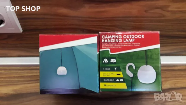 Къмпинг LED лампа с въже за закачане, снимка 2 - Къмпинг осветление - 48647789