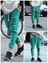 Мъжки ежедневни панталони със свободни крака и персонализирани цветни блокчета, 6цвята , снимка 7