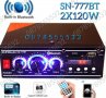 Мощен мини стерео усилвател SN-777BT Bluetooth/USB/FM, снимка 1