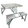 Сгъваема маса за къмпинг със столове тип куфар, Алуминиеви, снимка 12