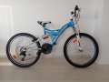 Продавам колела внос от Германия юношески мтв велосипед FC INTERBIKE 24 цола преден и заден амортись, снимка 1 - Велосипеди - 31933142