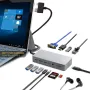 Surface Pro Dock само за Surface Pro 4/Pro 5/Pro 6 USB хъб с Gigabit Ethernet порт, HDMI VGA 4K, снимка 1