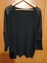 3 xl КРАСИВА ЧЕРНА БЛУЗА ОТ ФИНО ПЛЕТЕВО С ЧЕРНИ ПАЙЕТИ НА ПРИЛЕП РЪКАВИТЕ , снимка 7