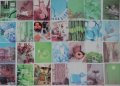 Скрапбук листчета за декорация washi хартия - 10 бр /комплект 