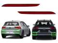Рефлектор за задна броня на VW Golf 8, снимка 3