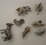 7 бр. стари оловни части от фигурки, фигури, фигура, снимка 2