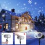 ROVLAK Коледна вътрешна и външна лампа за проектор снежинка за коледни партита, с дистанционно, снимка 2