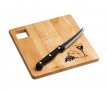Комплект дъска за рязане и нож за сирена, снимка 2