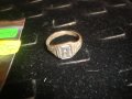 САЧАНЕН ВЪЗРОЖДЕНСКИ ПРЪСТЕН с БУКВА А СТАРИННА МАЙСТОРСКА ИЗРАБОТКА 73451, снимка 8