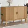 vidaXL Сайдборд OLDEN, кафяв, 114x43x73,5 см, бор масив, снимка 2