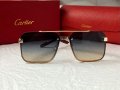 Cartier висок клас мъжки слънчеви очила с дървени дръжки, снимка 7