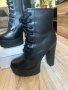 Обувки на ток- естествена кожа, снимка 1 - Дамски обувки на ток - 44422779