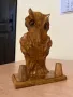 Дървена сатуетка на бухал, снимка 5