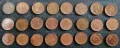 5, 2, 1 пенса Великобритания, 64 различни, снимка 6