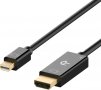Rankie Mini DisplayPort (Mini DP) към HDMI кабел,  4K, 180 см, снимка 1