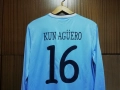 Manchester City Aguero Home 2013 2014 Nike Long Sleeve оригинална тениска фланелка Манчестър Сити, снимка 3
