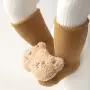 Неплъзгащи се бебешки чорапи с дизайн на мече - Незаменим комфорт и безопасност, снимка 5