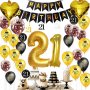 Нов Комплект декорации / украса за рожден ден Парти Балони 21 години, снимка 5