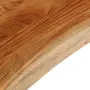 vidaXL Плот за маса, 110x40x3,8 см, правоъгълен, акация масив, жив ръб, снимка 6