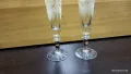 български кристал сватбени чаши, снимка 5