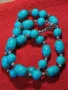 ЧУДЕСЕН ТЮРКОАЗЕН РЕТРО АРТ СТИЛ ГЕРДАН КОЛИЕ ОГЪРЛИЦА 47353, снимка 7
